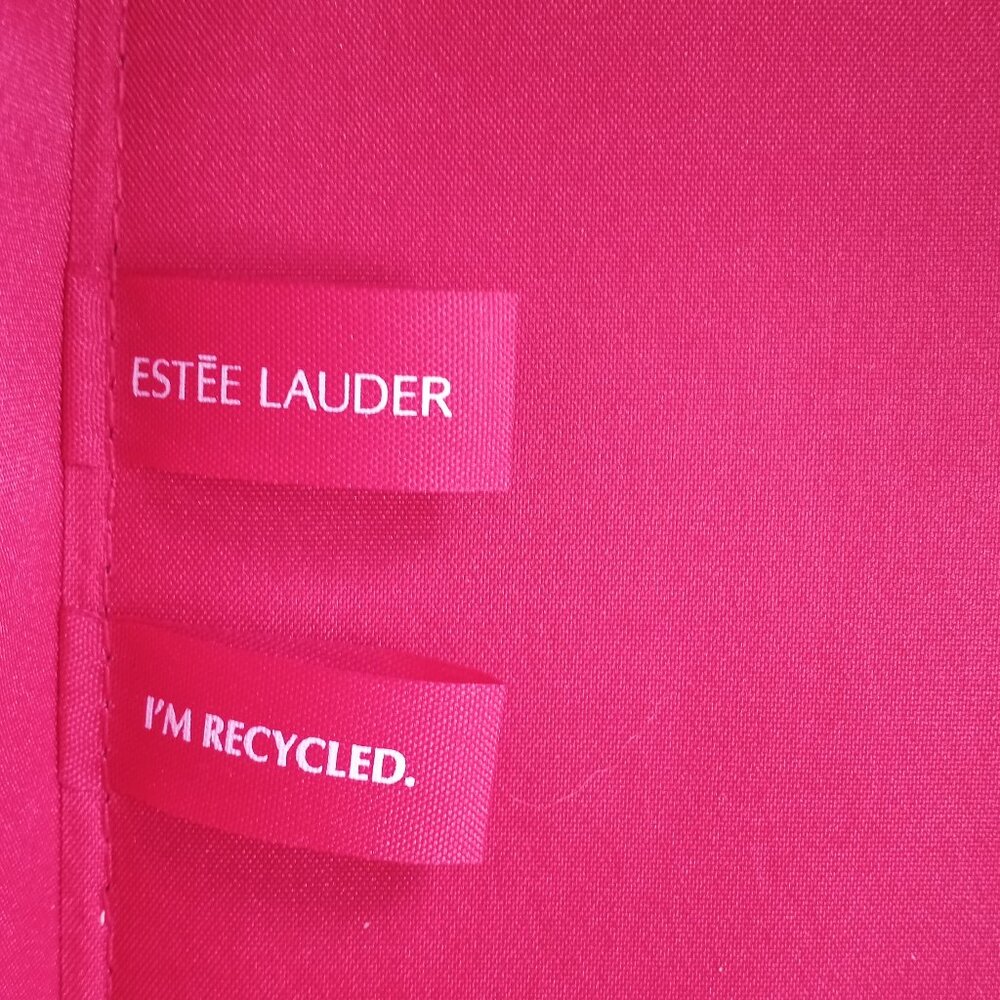 'Estee Lauder' Large Red Velvet Cosmetic Case NWOT - Picture 7 of 9